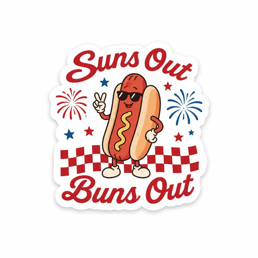 Suns out buns out sticker